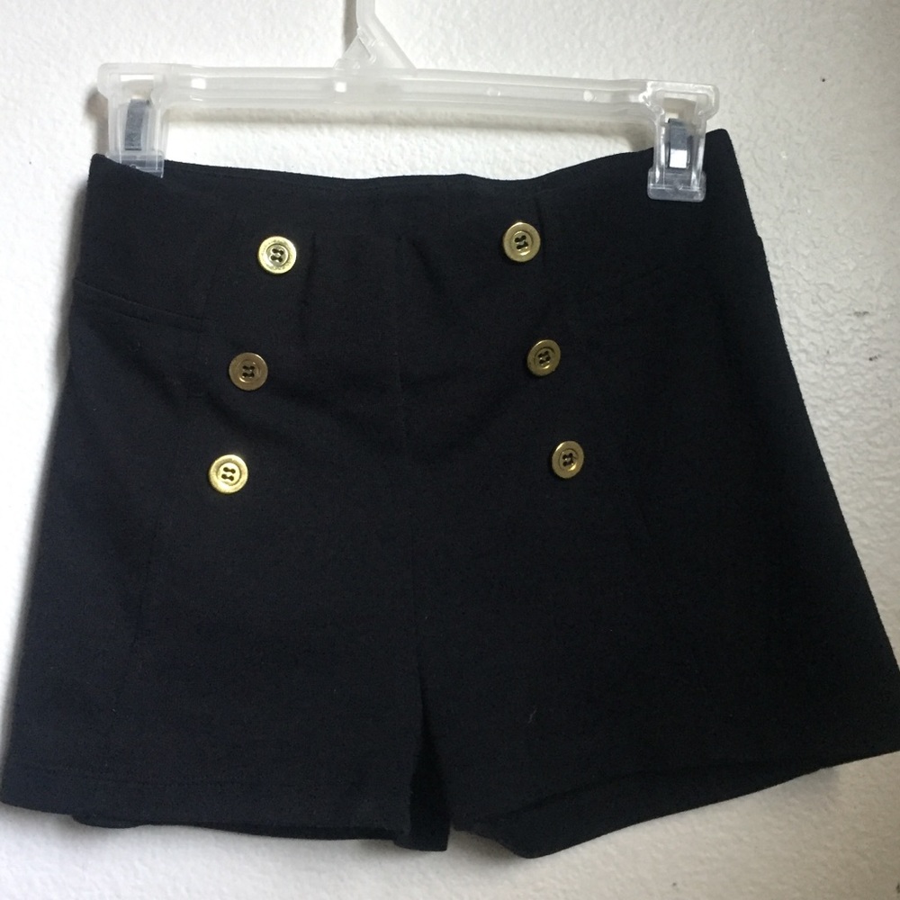 Zenana Outfitters ponte sailor shorts Black